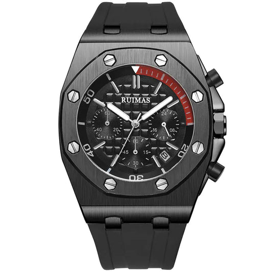Multifunctional Silicone Quartz Watch for Men - RUIMAS