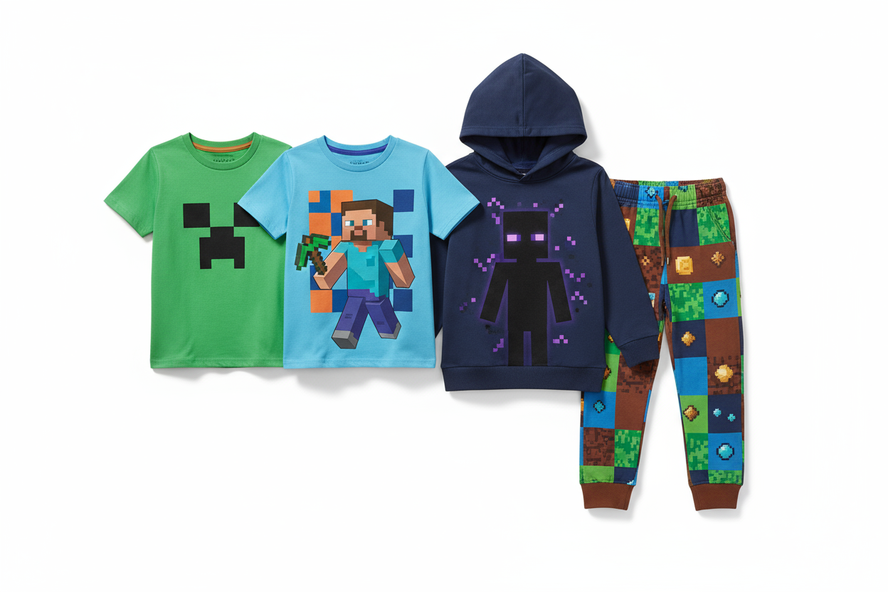Dziecięce ubrania z minecraftem